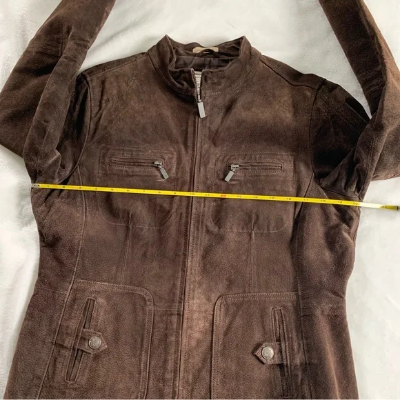 Ruff Hewn Suede Leather brown jacket - Picture 6 of 14